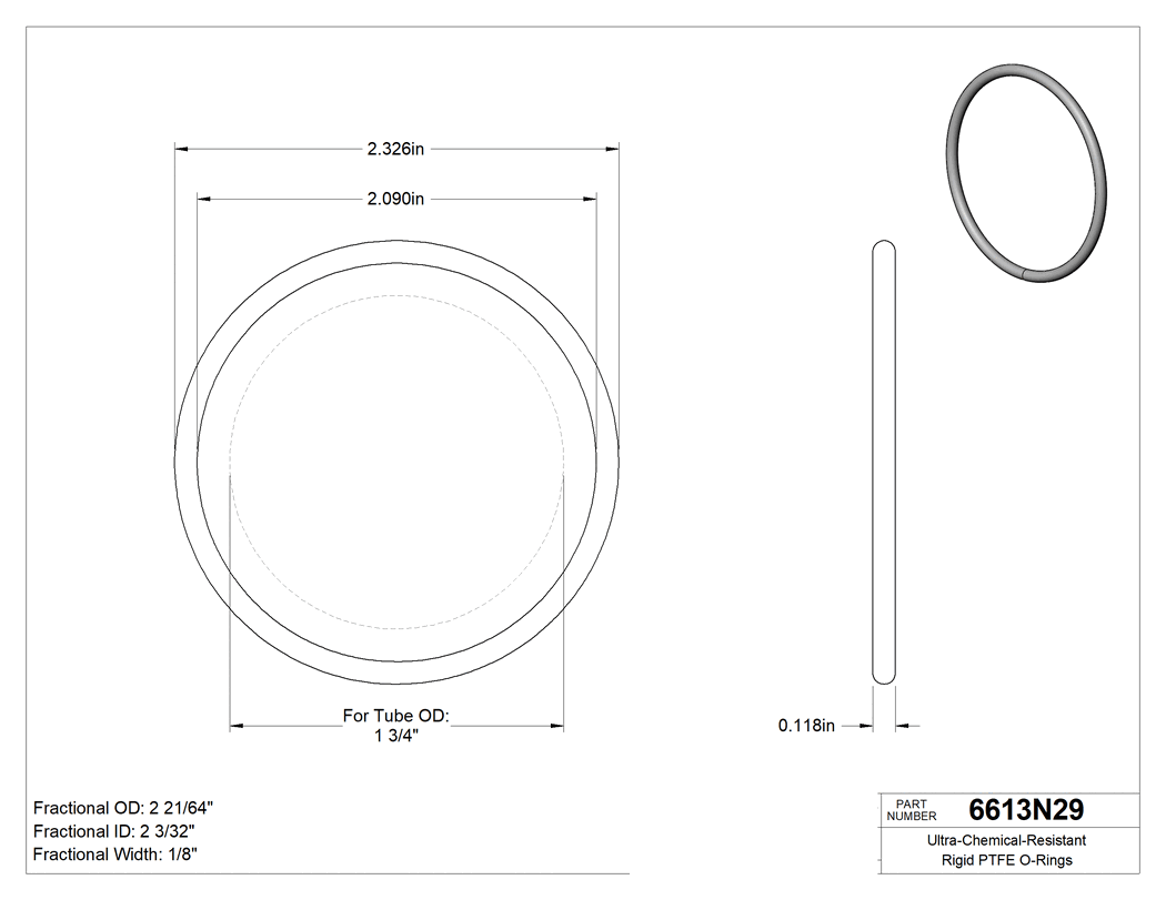 Technical drawing - 6613N29